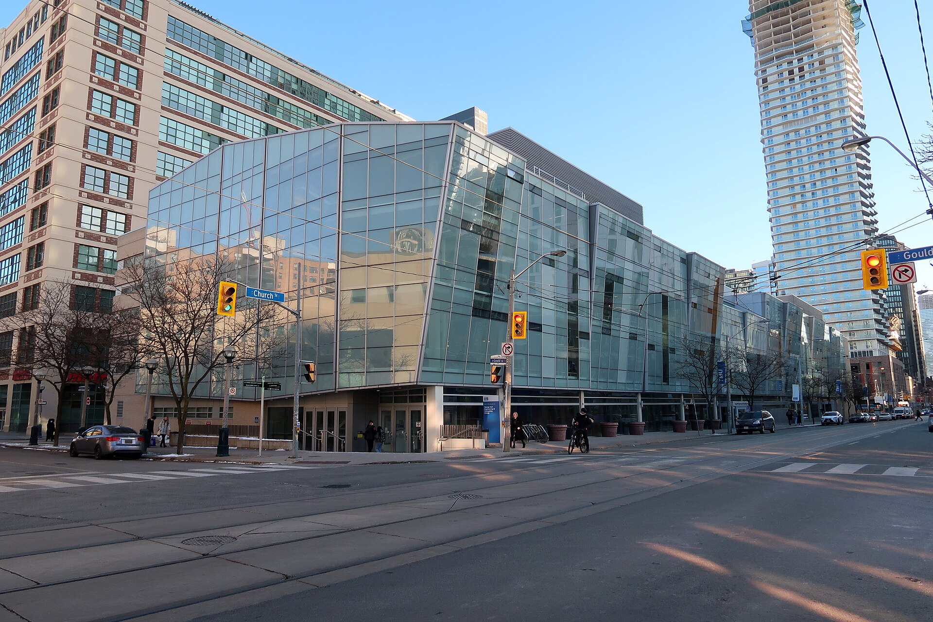 George Vari Engineering and Computing Centre on Church Street, Toronto Metropolitan University
