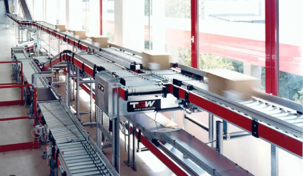 На зображенні один з варіантів рольгангової системи