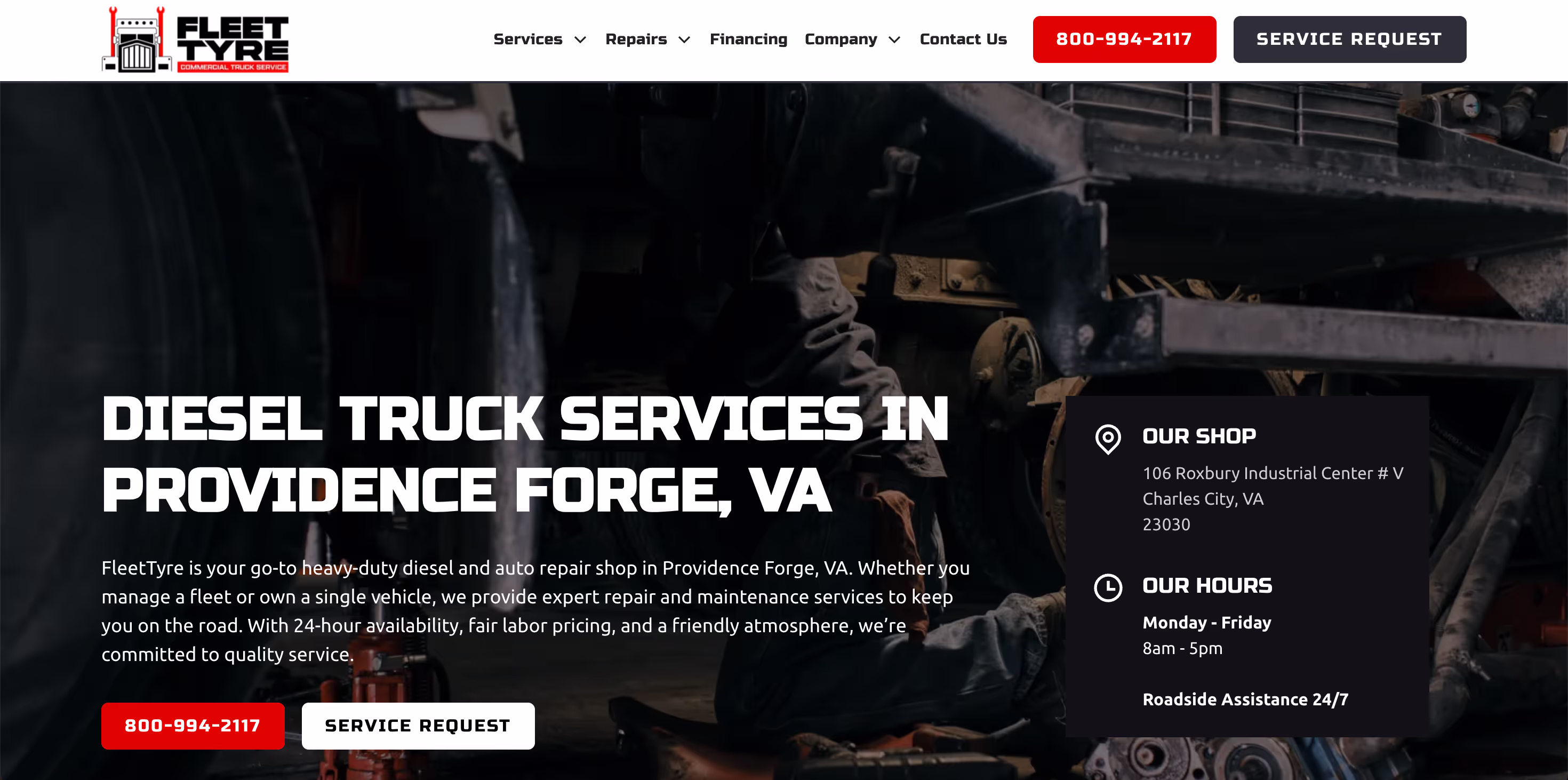 FleetTyre Commerical Truck Service featured image