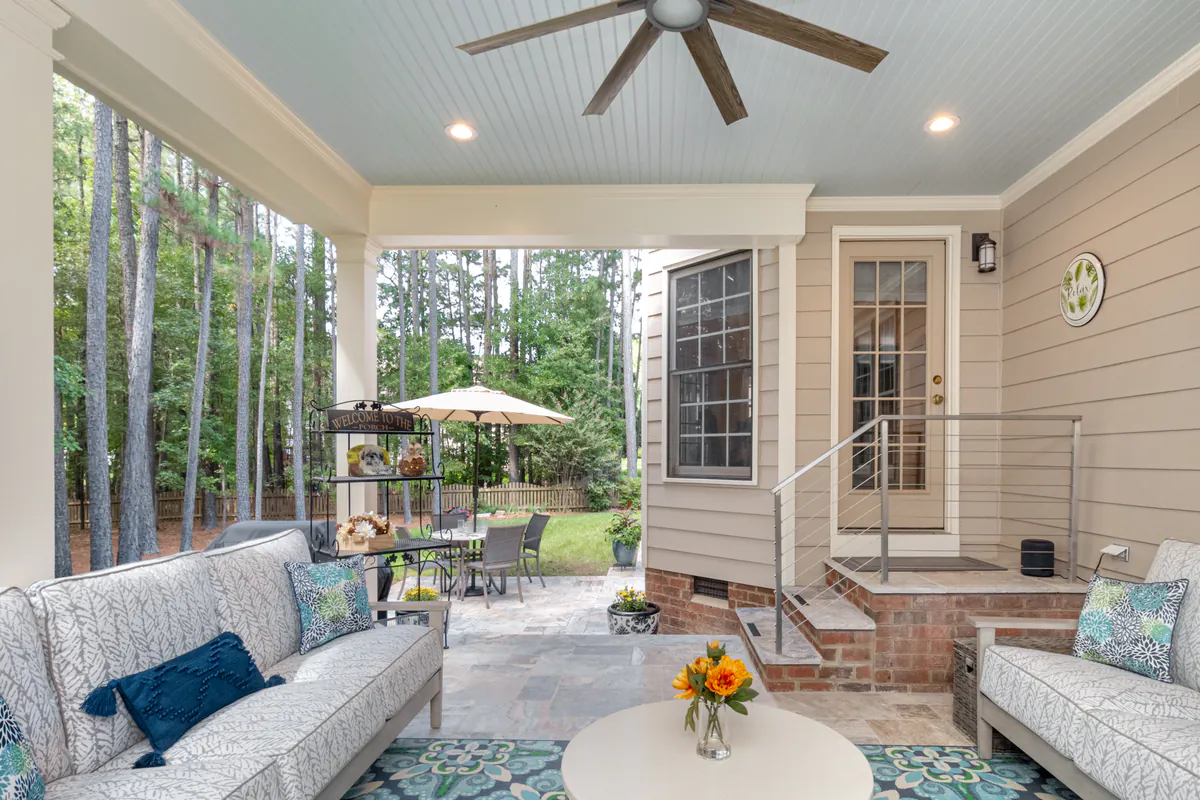 Covered Porch and Patio Remodel