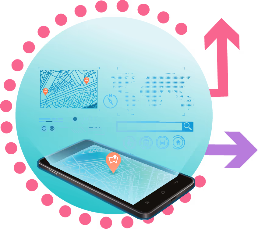 A graphic showing a phone with mutliple sensors