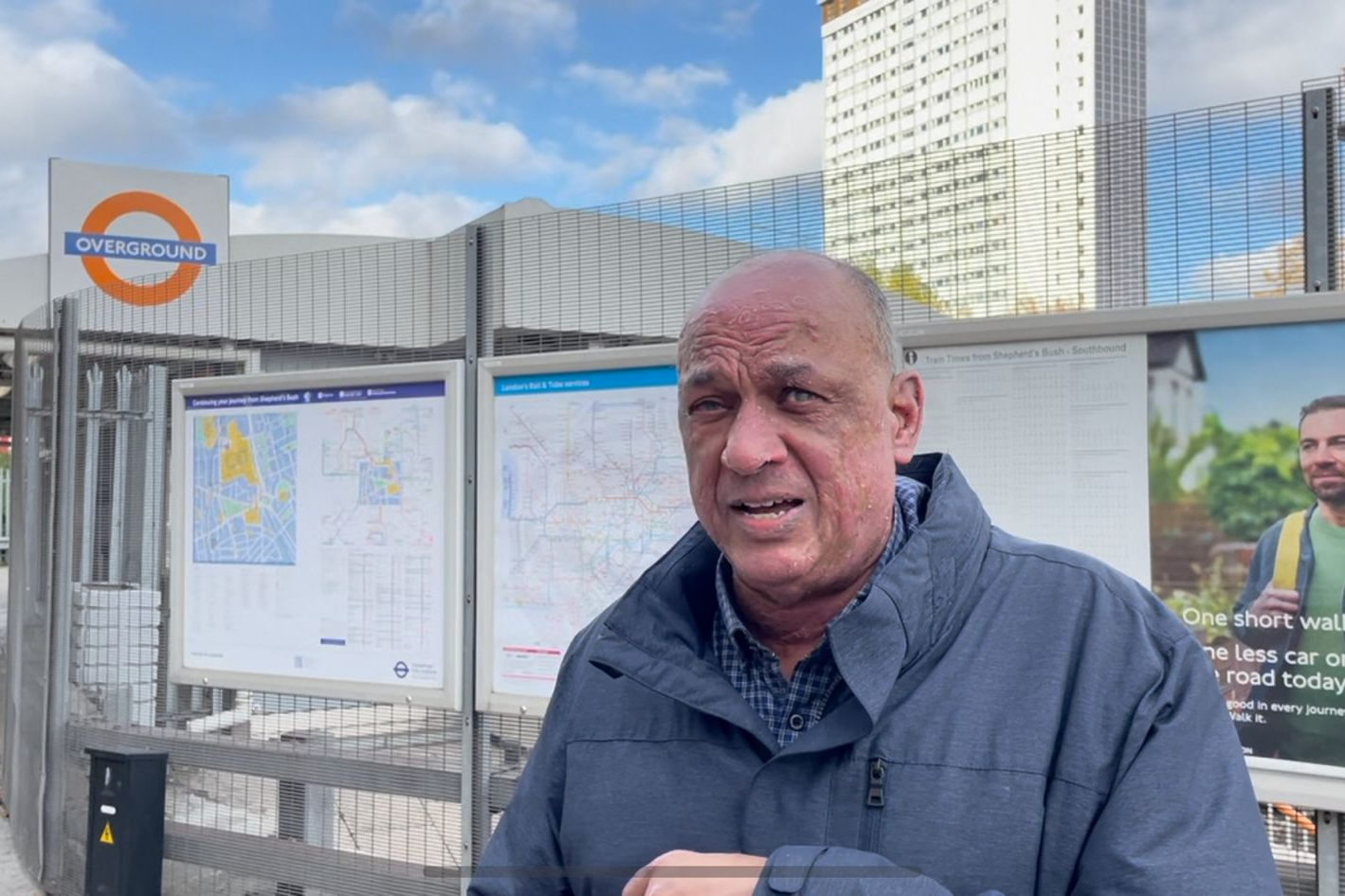 Trialist from Waymap and Arriva Rail London Trial talks to camera.|