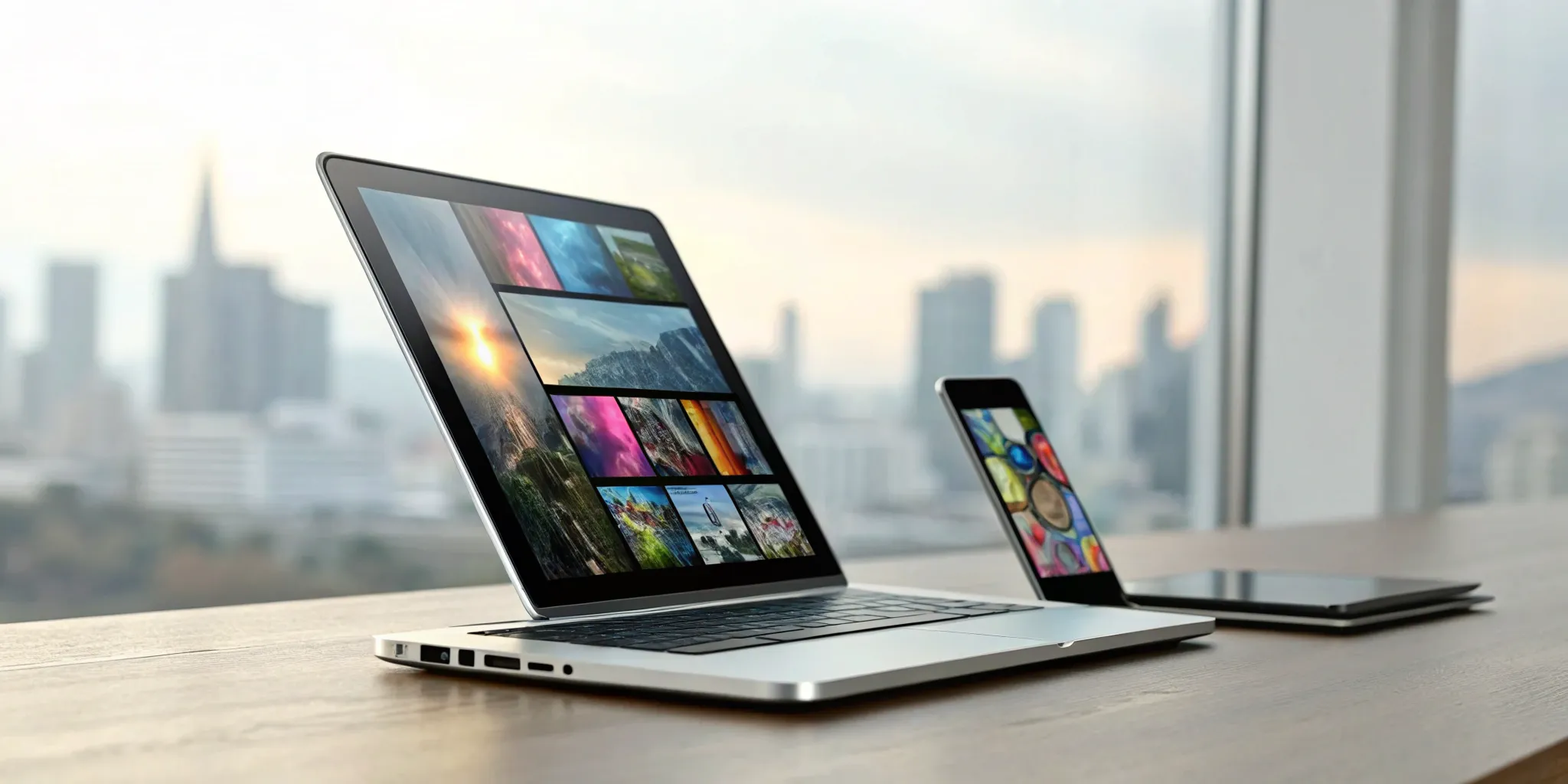 The best presentation software for business options displayed on a laptop. 