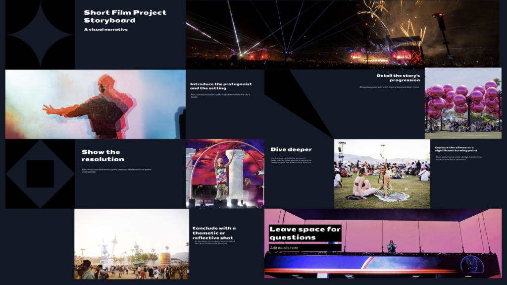 Short Film Project Storyboard Examples