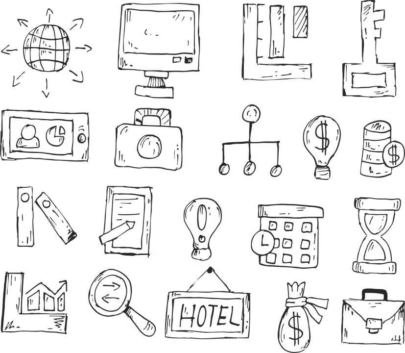 hand-drawn icons