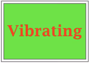 vibrating text