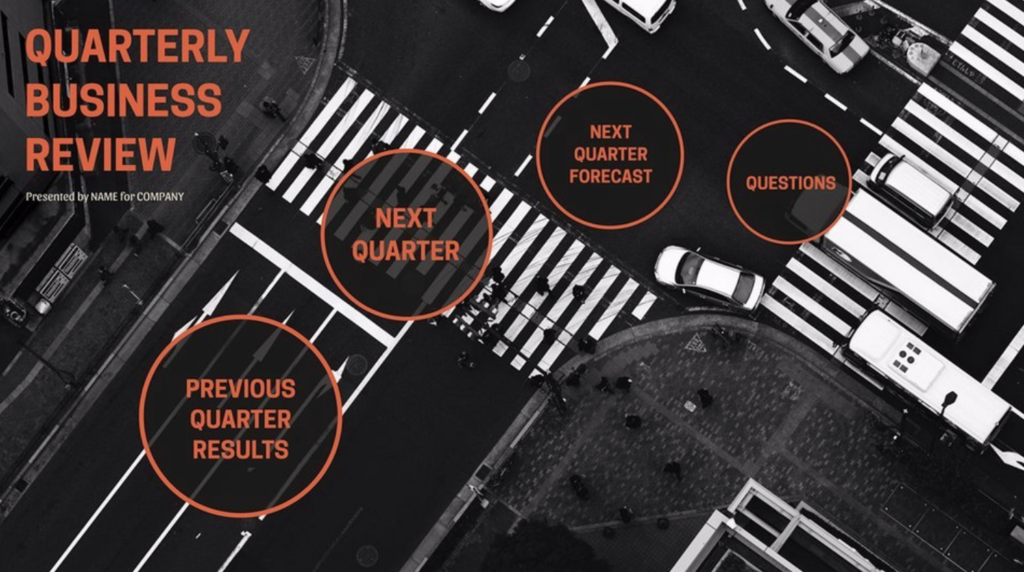 Report more effectively with this quarterly business report template.