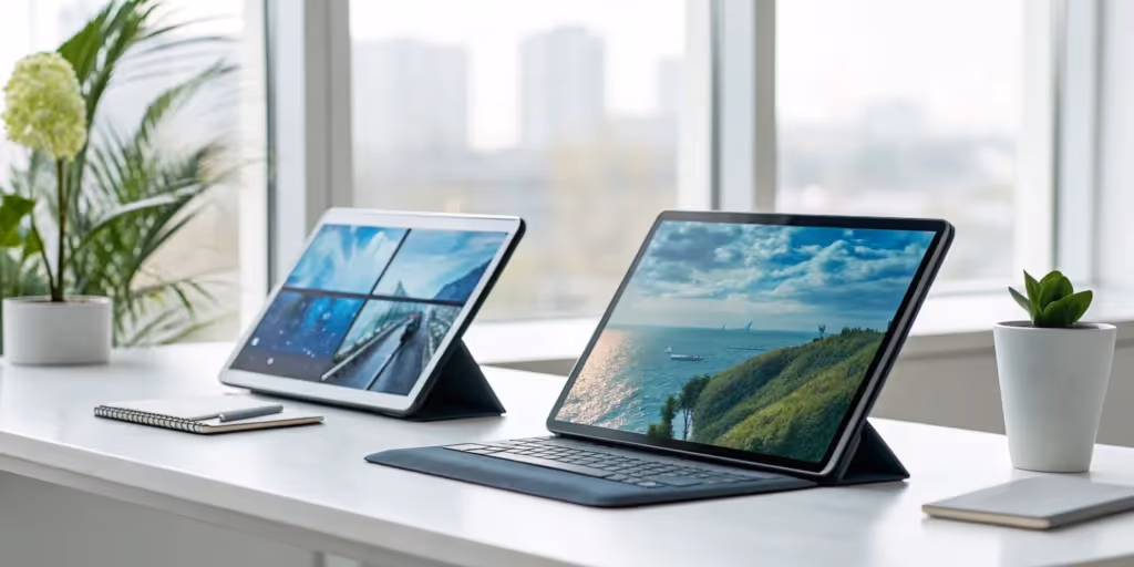 Gamma vs. Prezi on tablets.