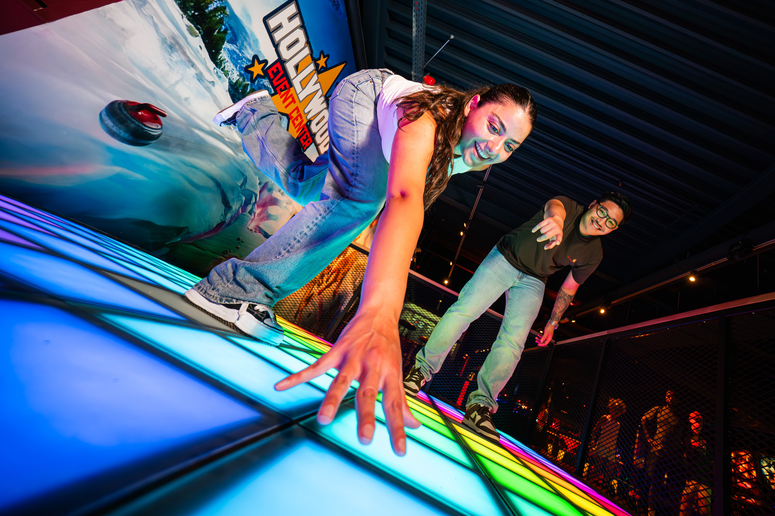 Spelers op Matrix Floor bij Hollywood Rotterdam