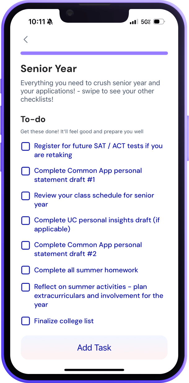 Loper app phone screen displaying a school application screen
