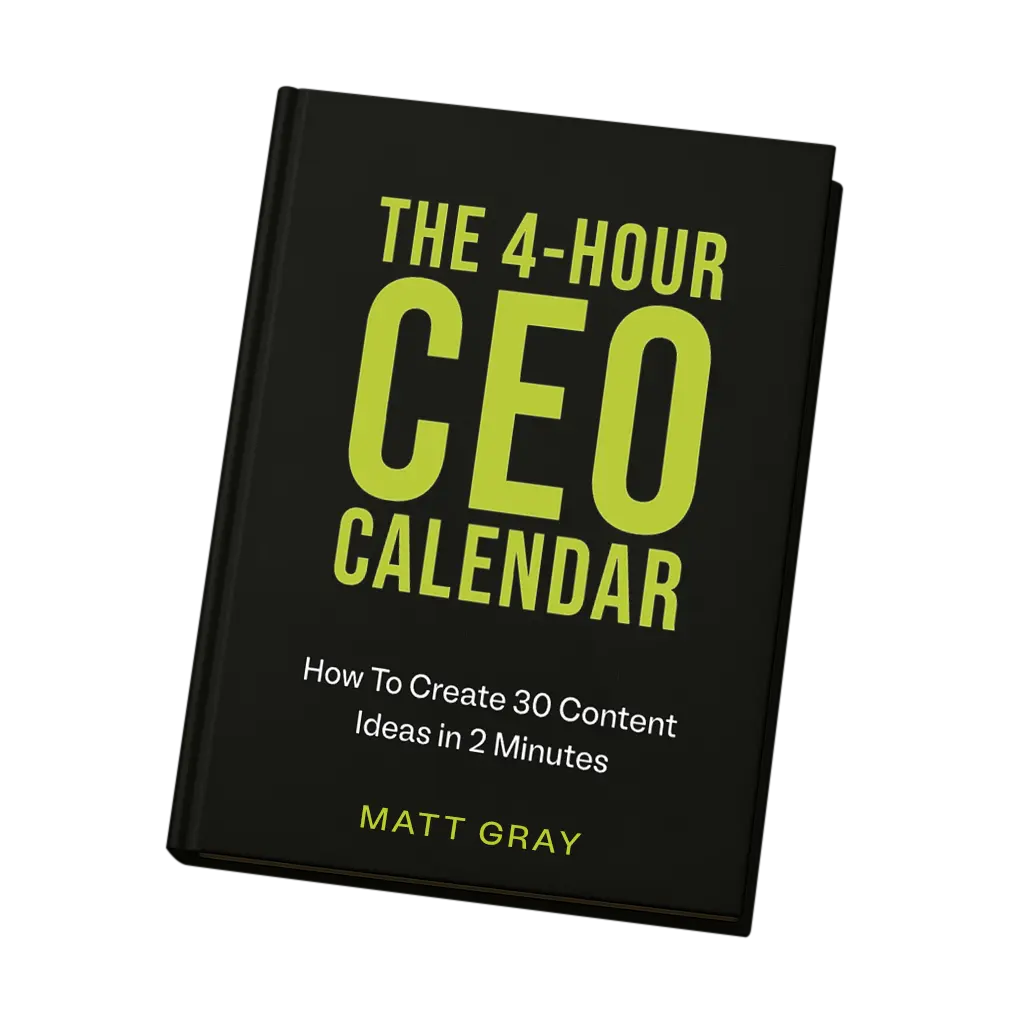 The 4-Hour CEO Calendar