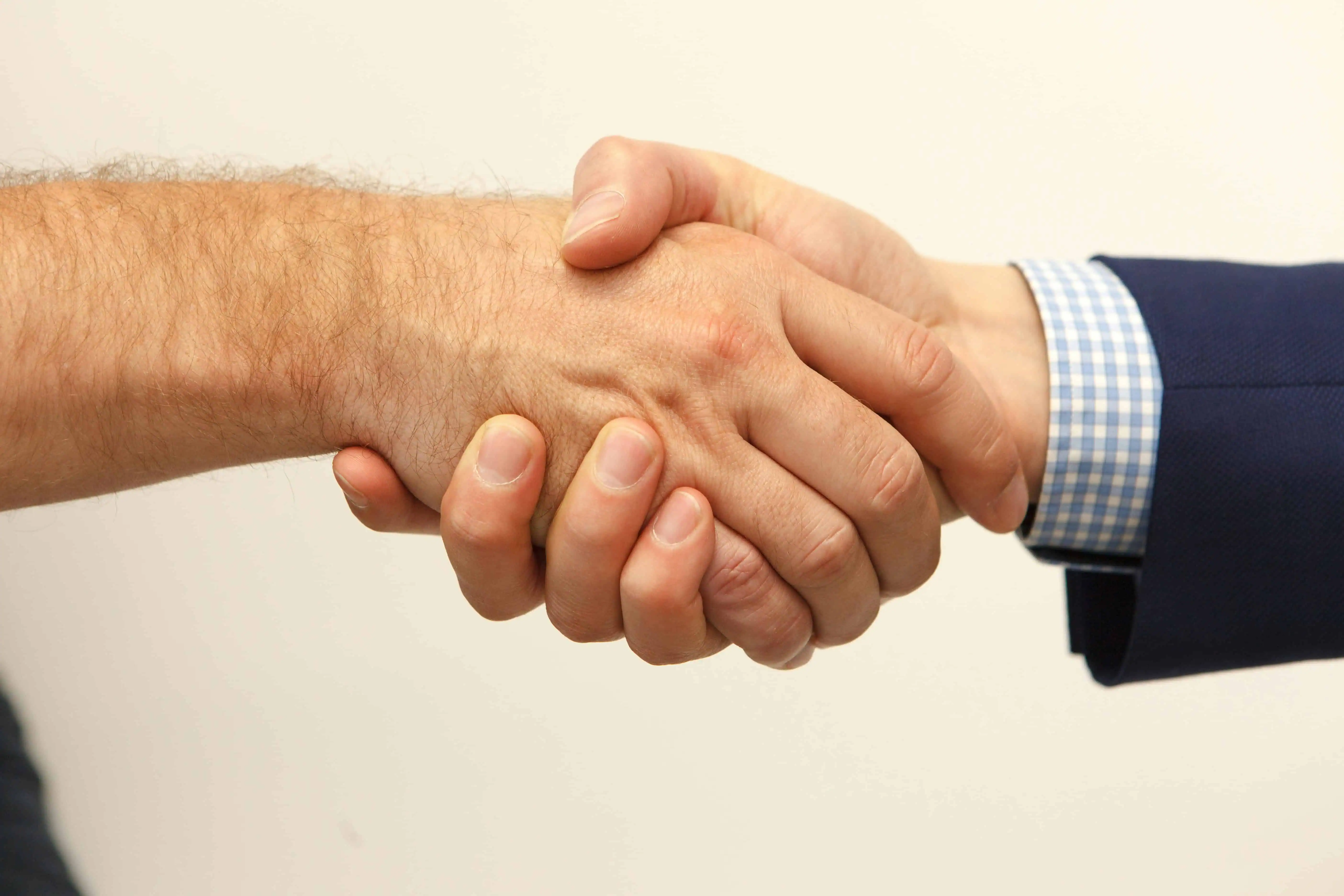 men shaking hands