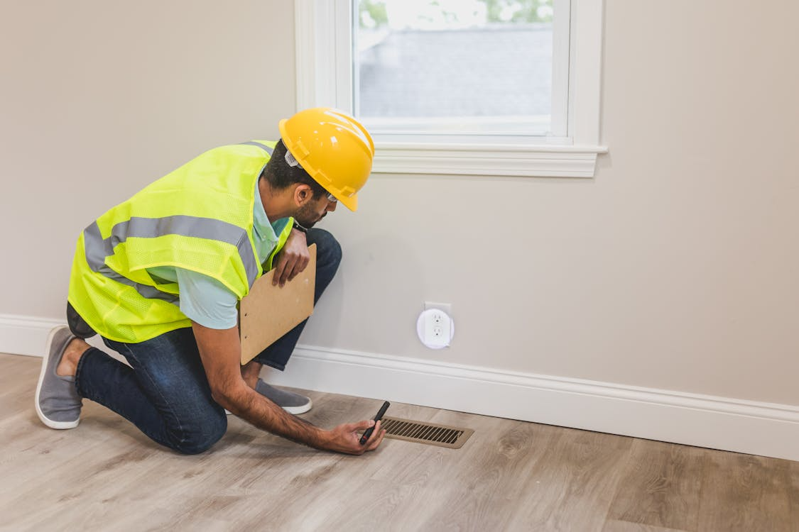 a contractor checking the socket