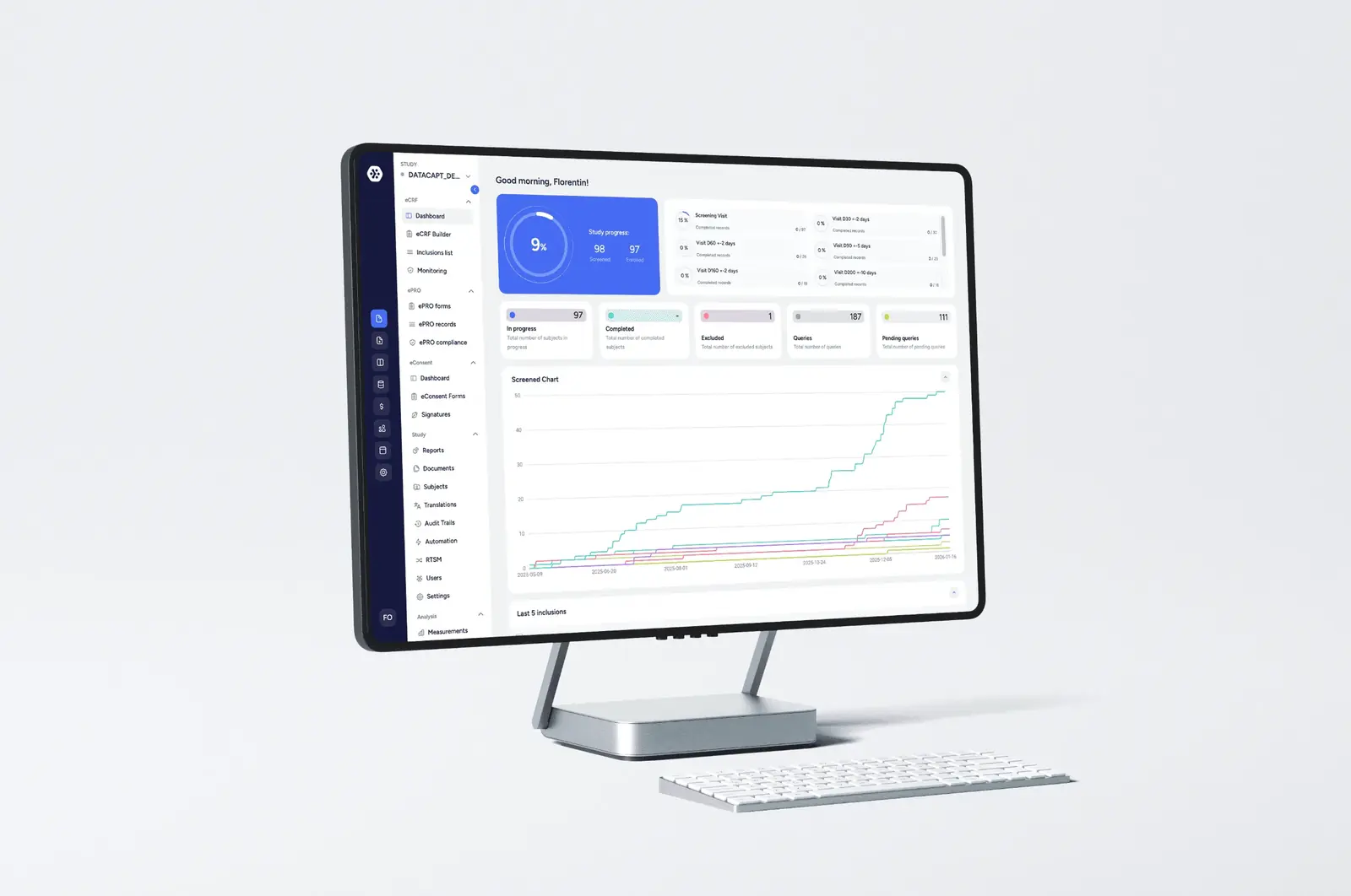 Datacapt application mockup