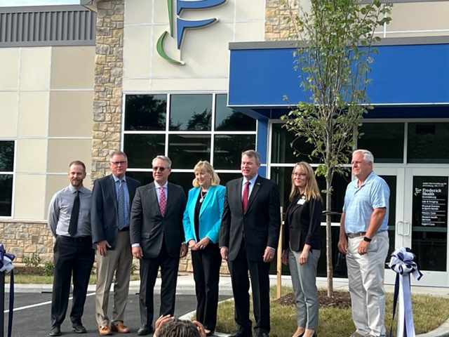 Frederick County Chamber of Commerce members and Frederick Health Employees