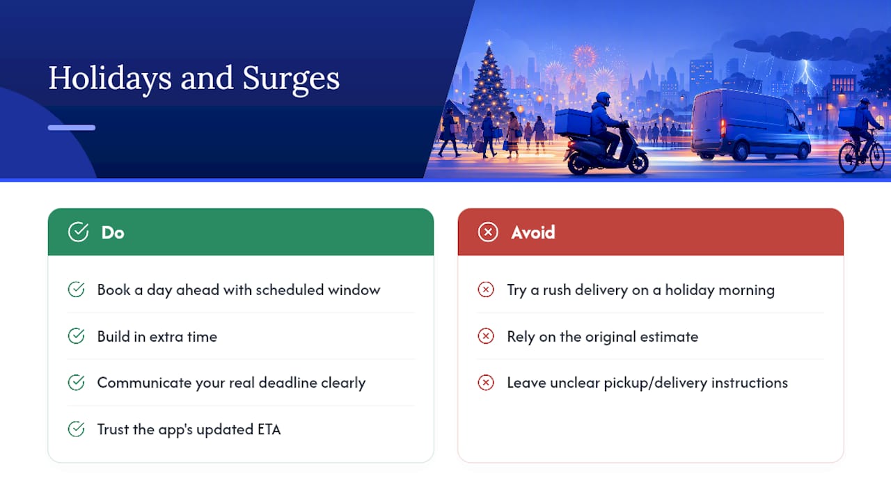 Holidays, Surges, and Other Exceptions — overview diagram