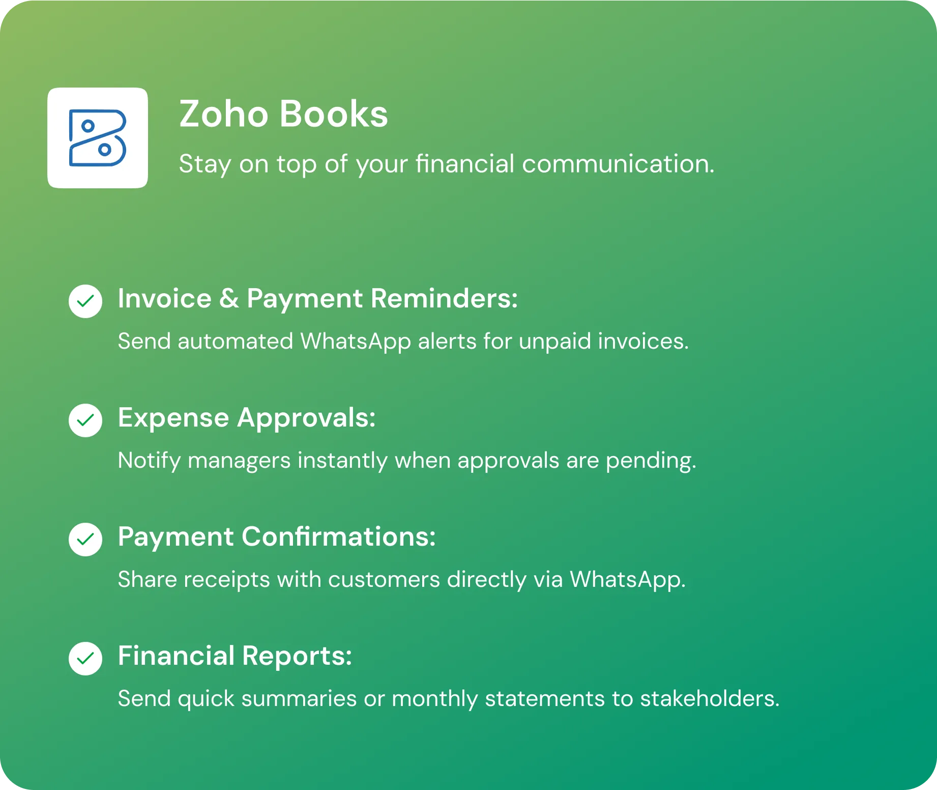 Zoho books
