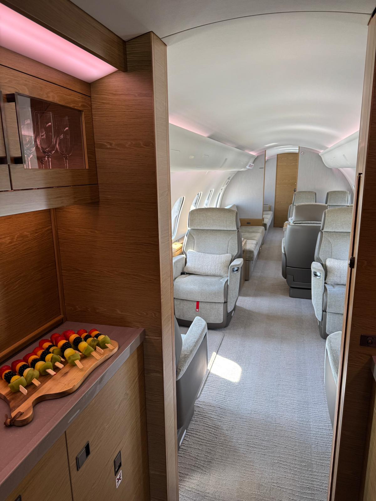 A Gulfstream G650 ER Interior