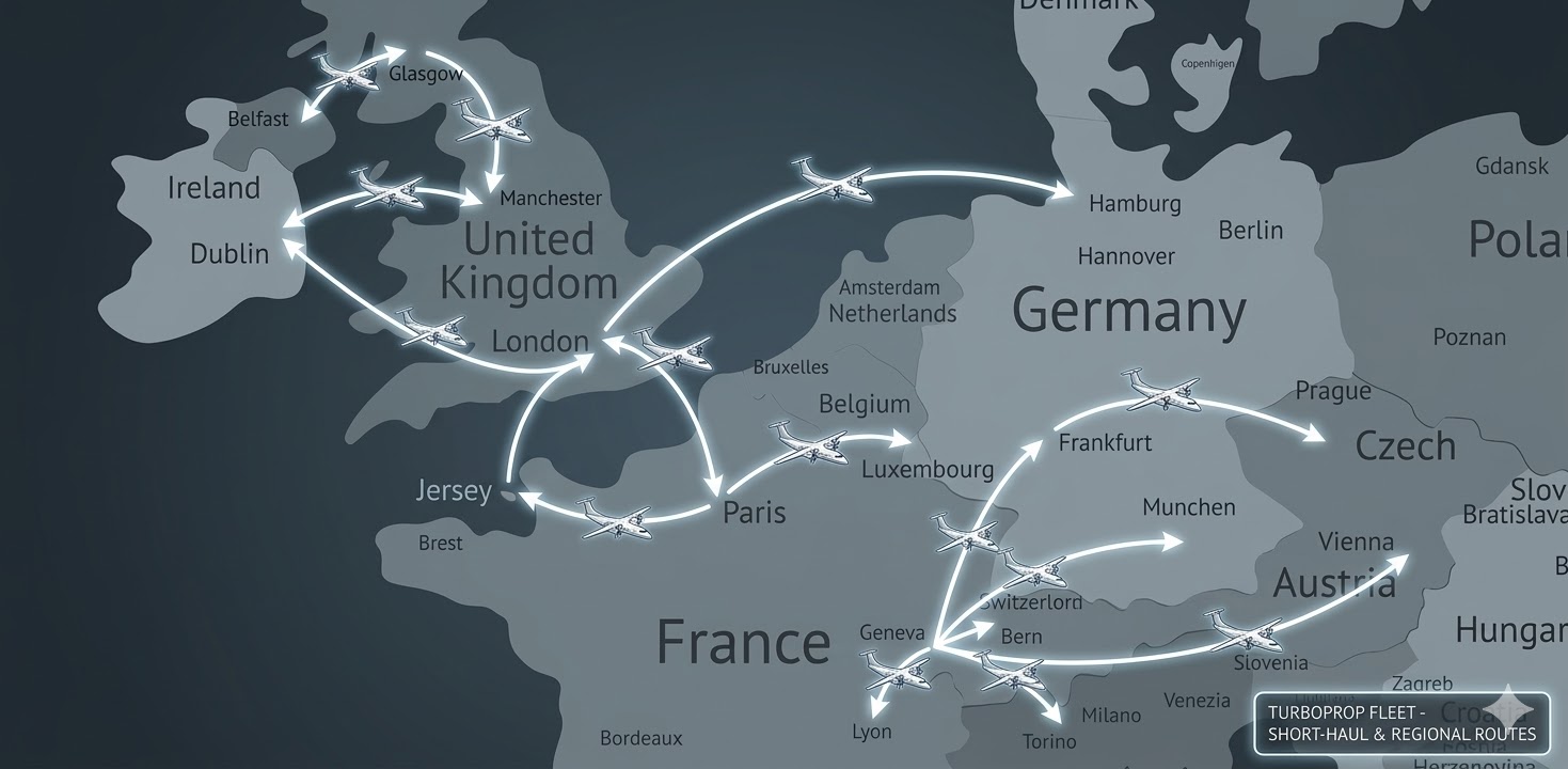 Private Jet Route Map