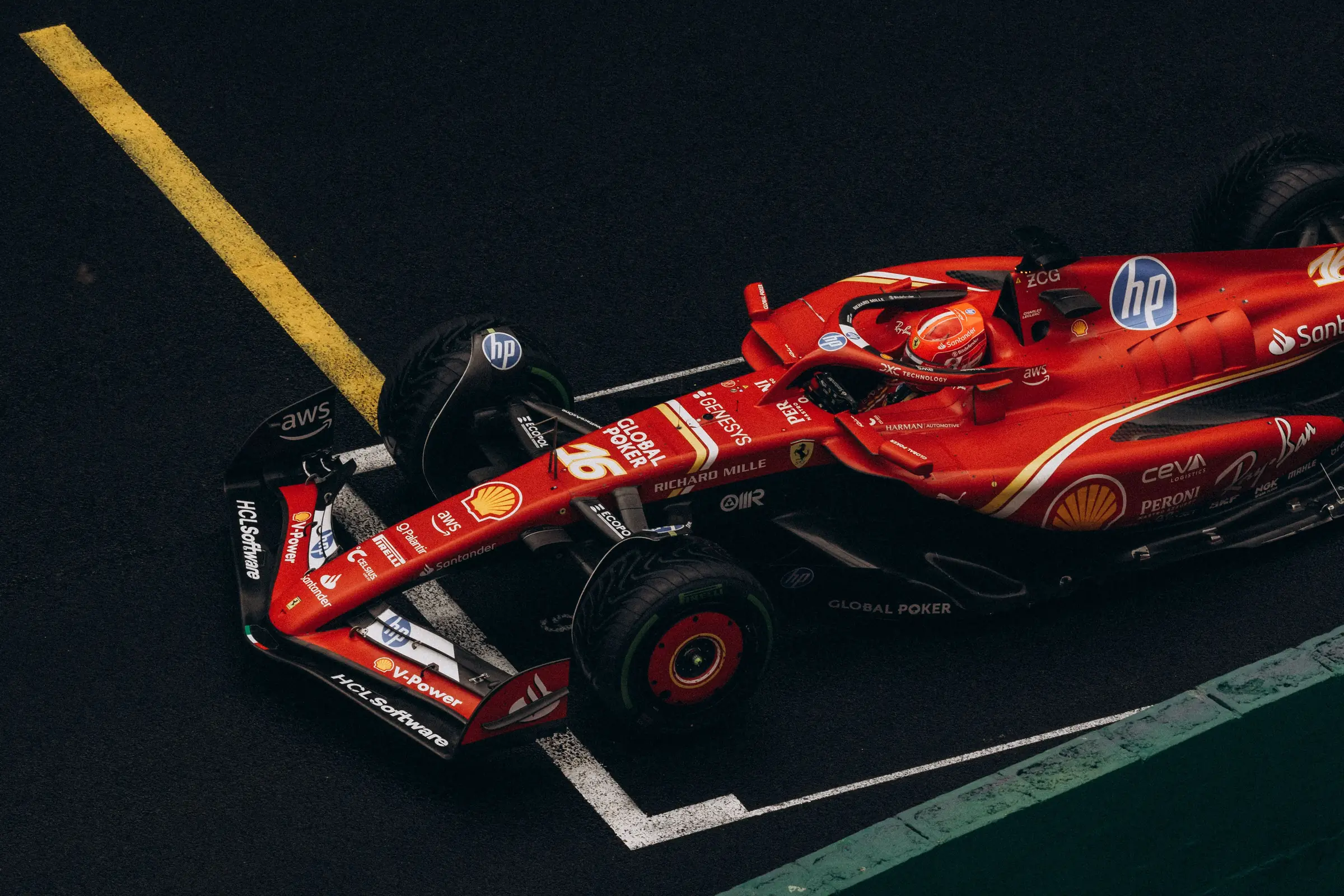 Formula 1 car on track