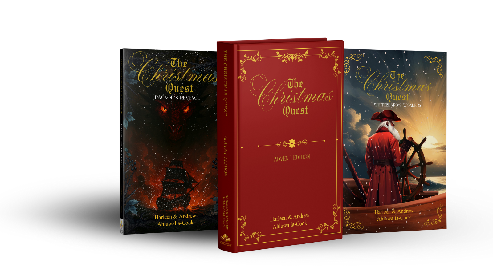 3 books from the christmas quest series