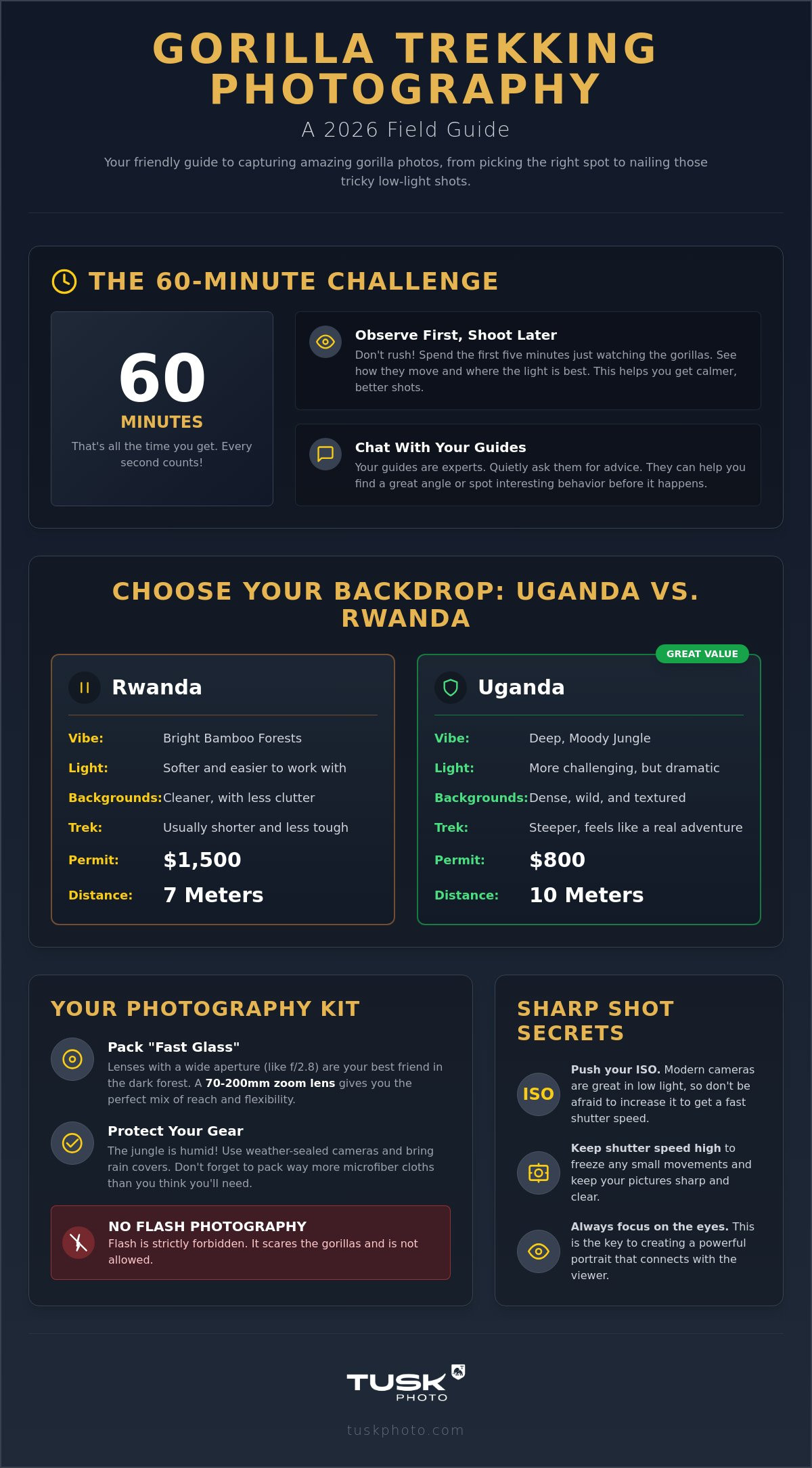 Gorilla trekking photography tour