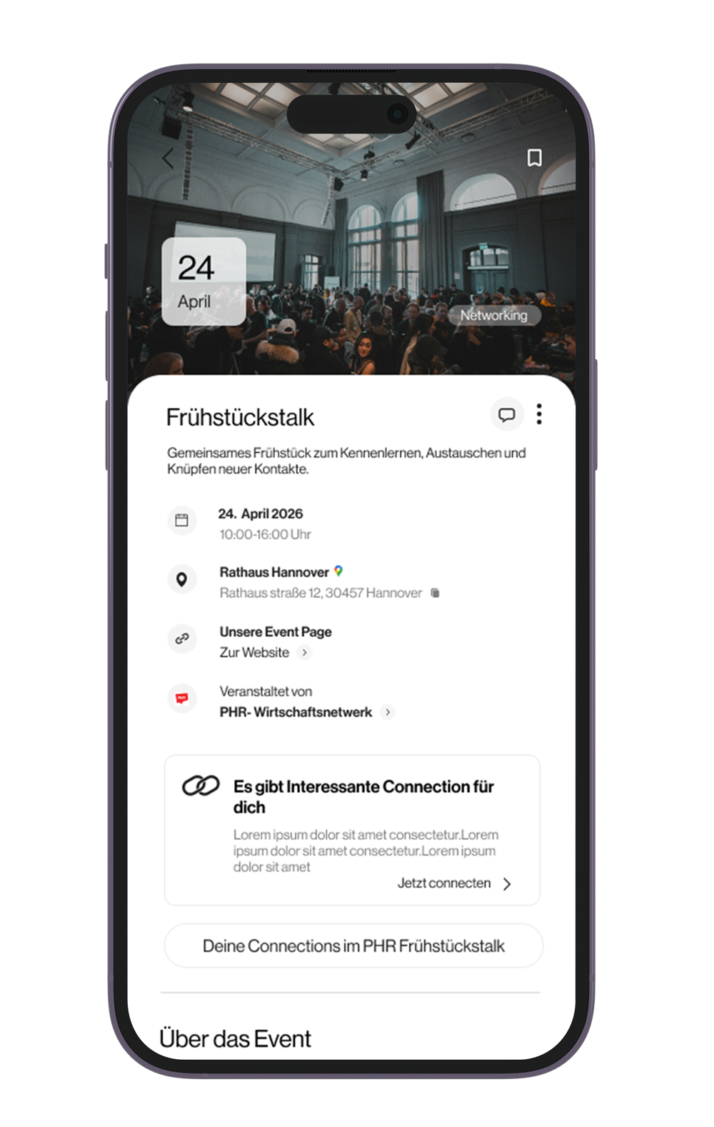 SCINECT. AI App Mockup New COnnection