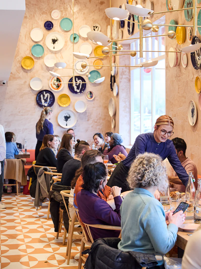 The dining room at Ottolenghi