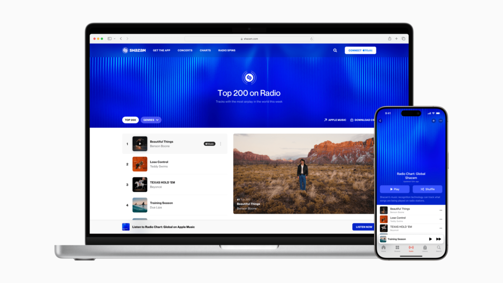 Shazam Radio Spins