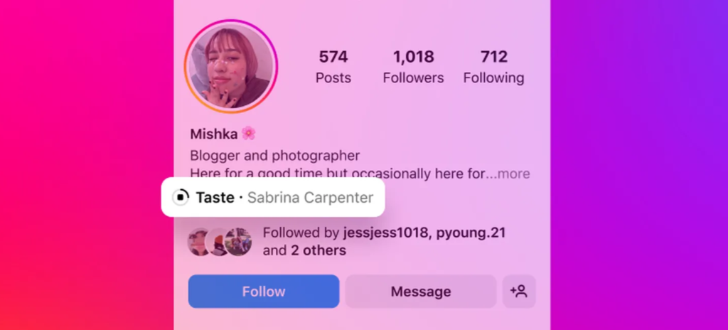 Instagram add music to profile feature