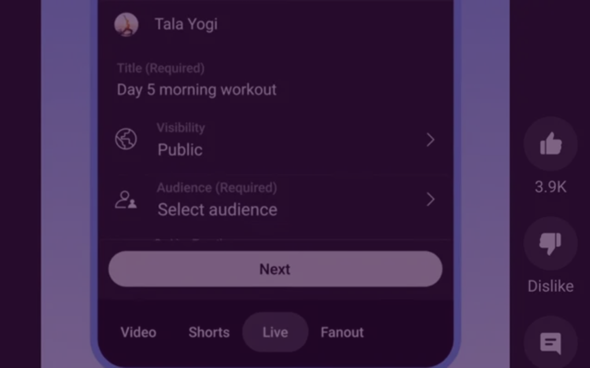 YouTube’s Vertical Live Stream