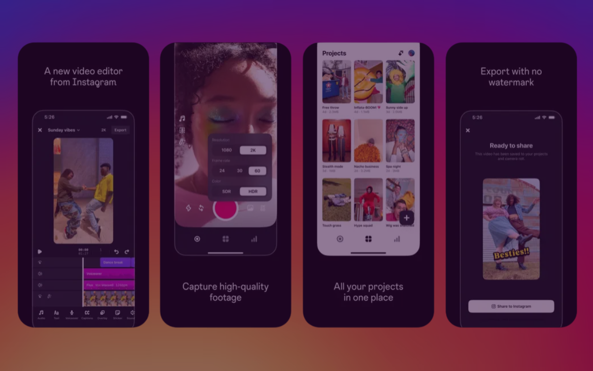 “Edits”, Instagram’s new app