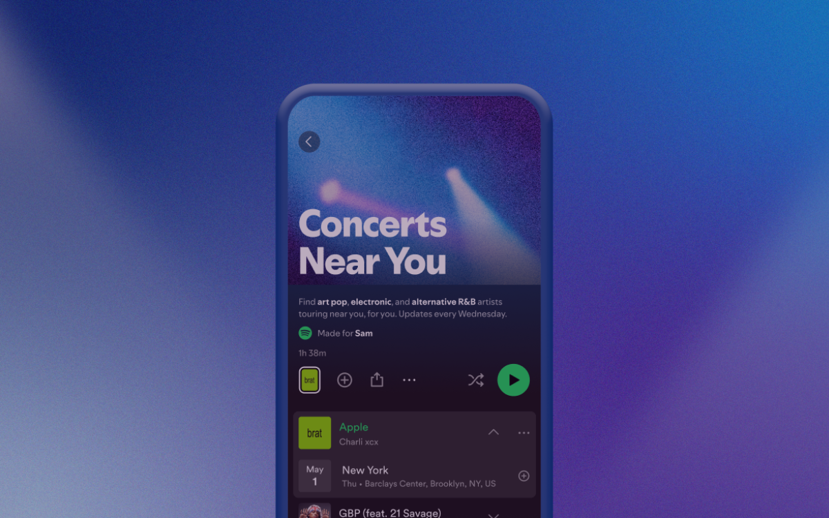  Spotify’s “Concerts Near You”
