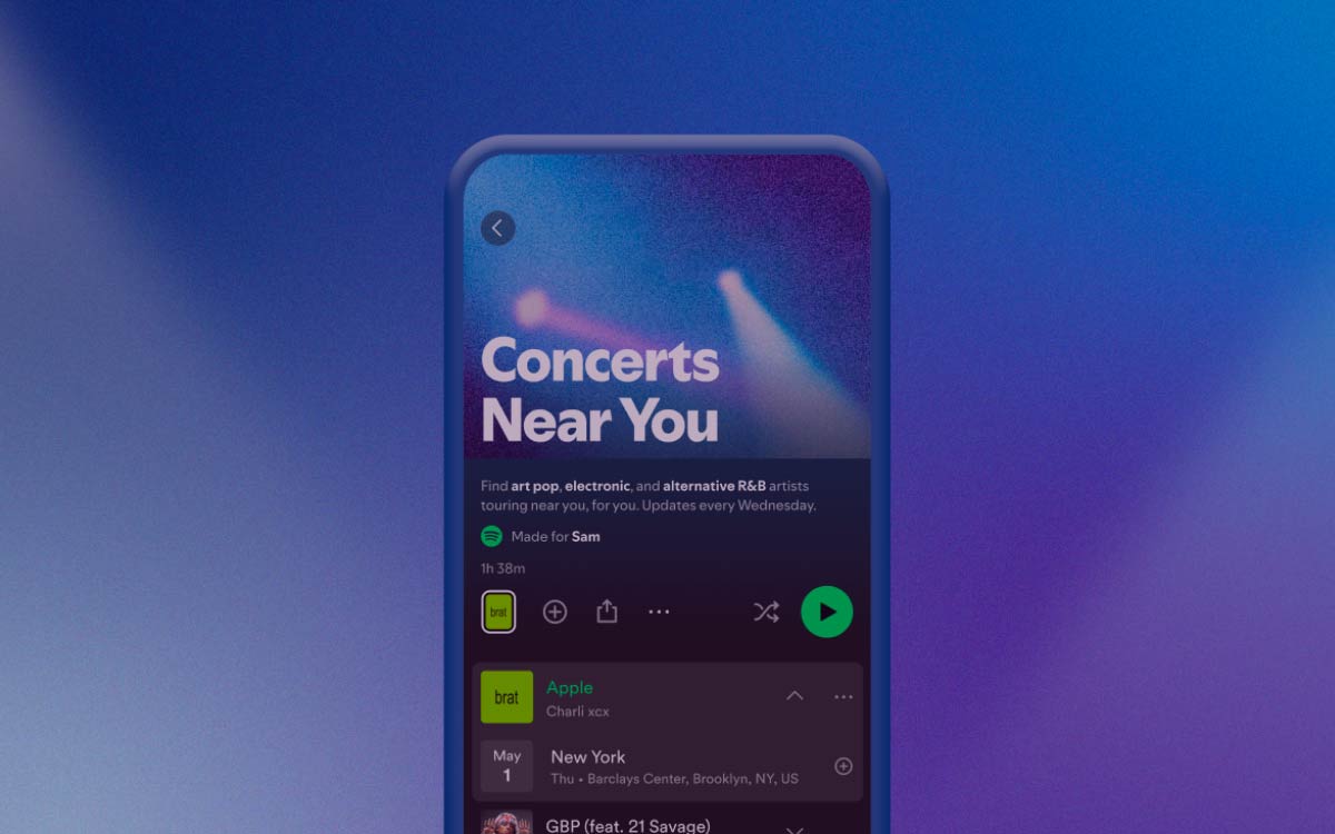 spotify vente tickets
