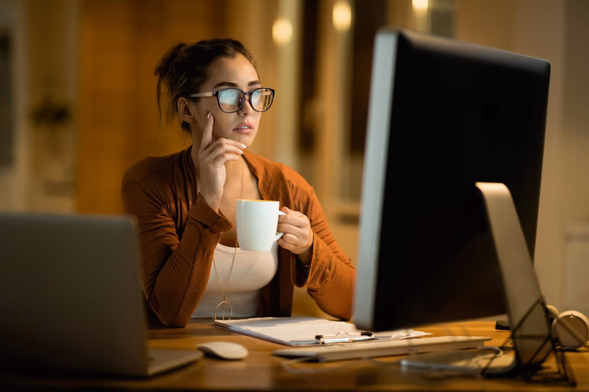 woman thinking - Payroll BPO
