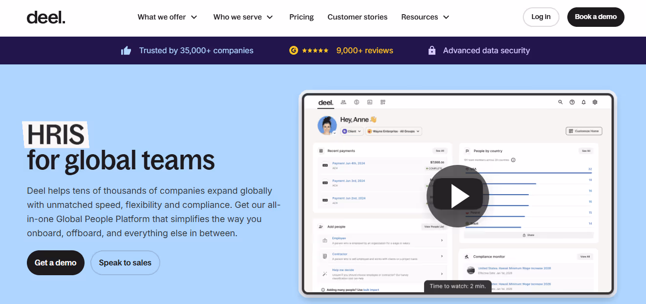 deel - Best Employer of Record Companies