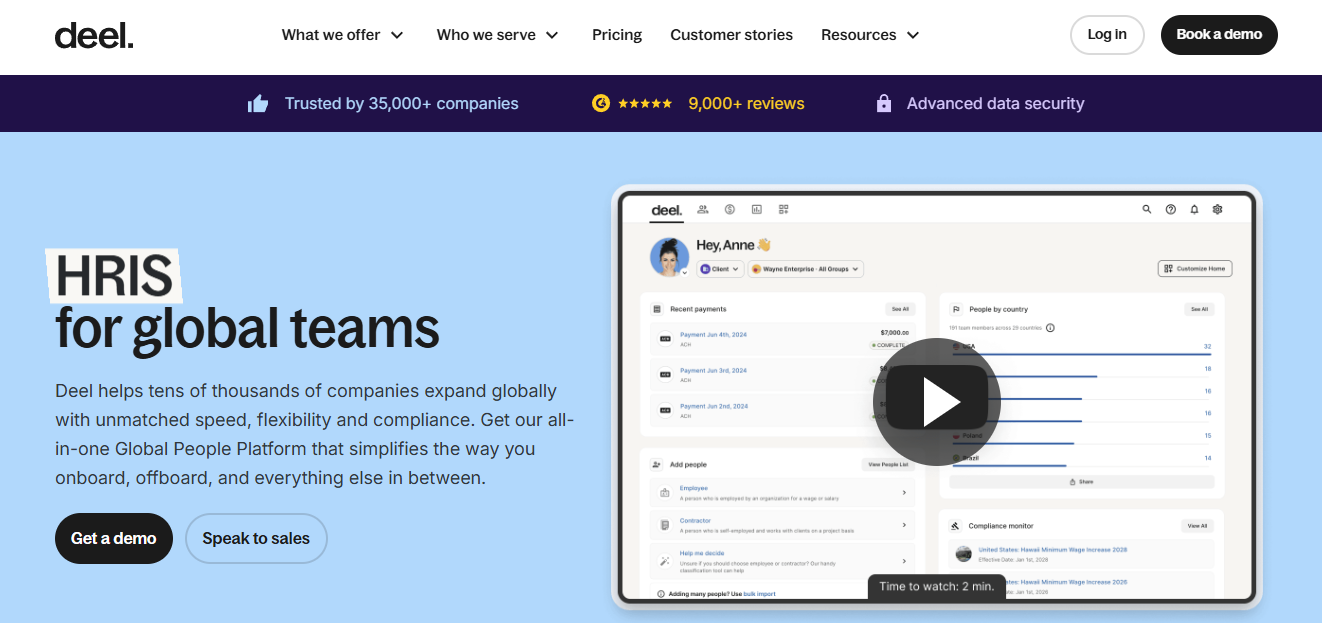 deel - Best Employer of Record Companies