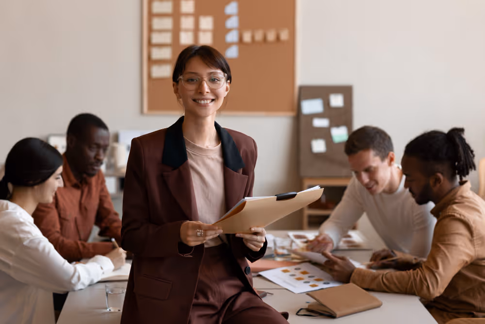 woman in a meeting - Best Employer of Record Companies