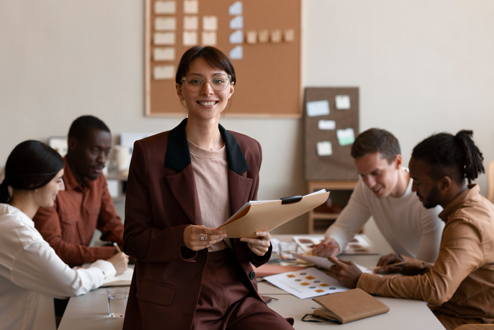 woman in a meeting - Best Employer of Record Companies