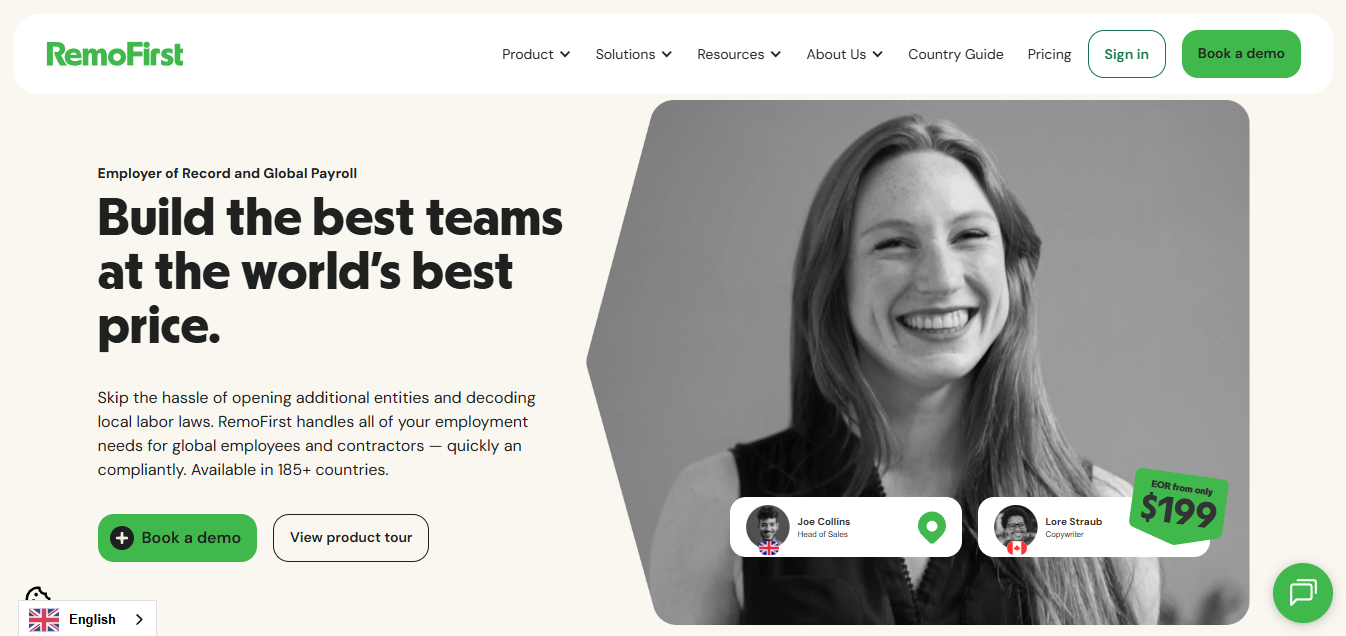 remote first - Best Employer of Record Companies