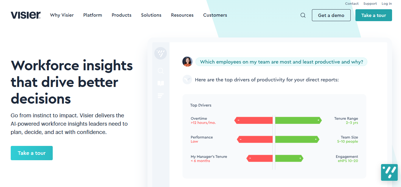 visier - AI Tools for HR 