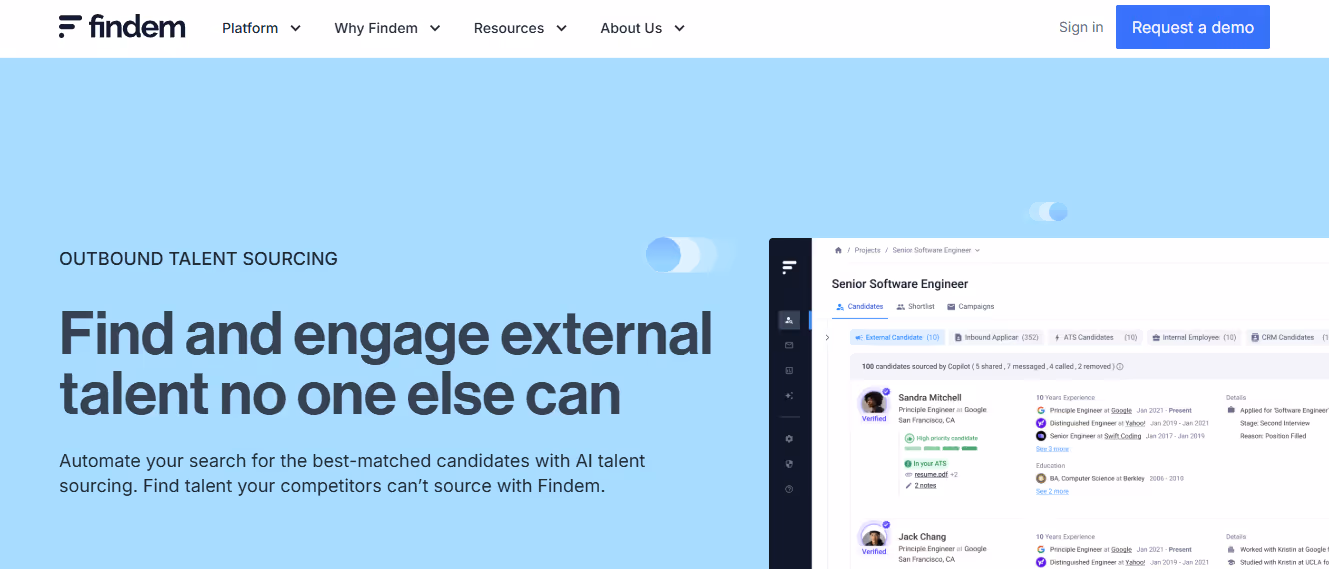 findem - AI Tools for HR