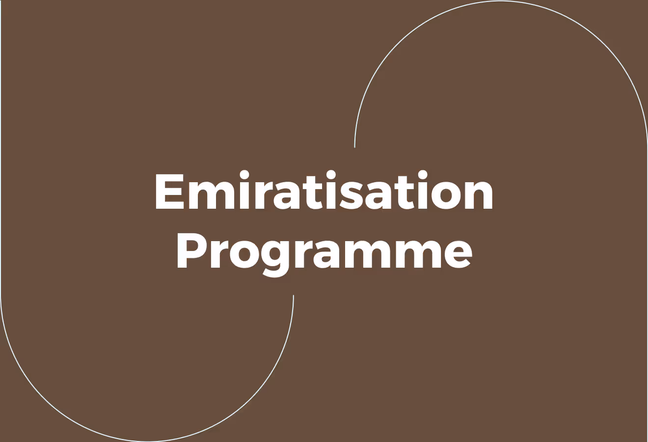 Emiratisation and National Talent Development