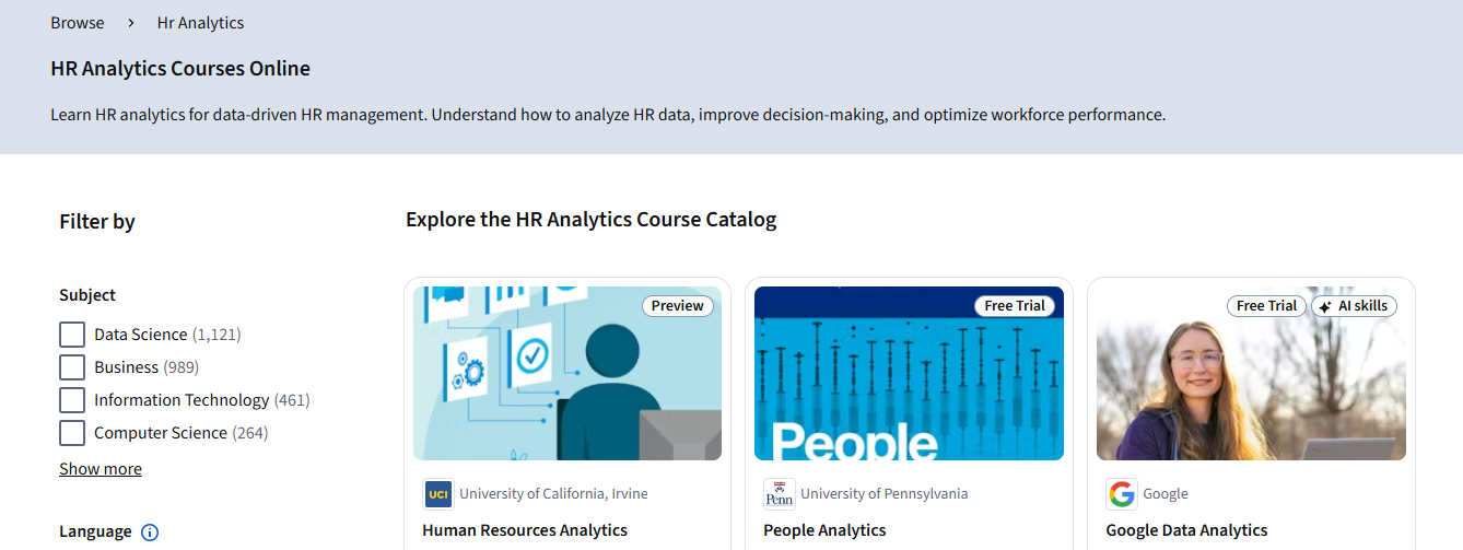 hr analytics - Best HR Certifications In Dubai