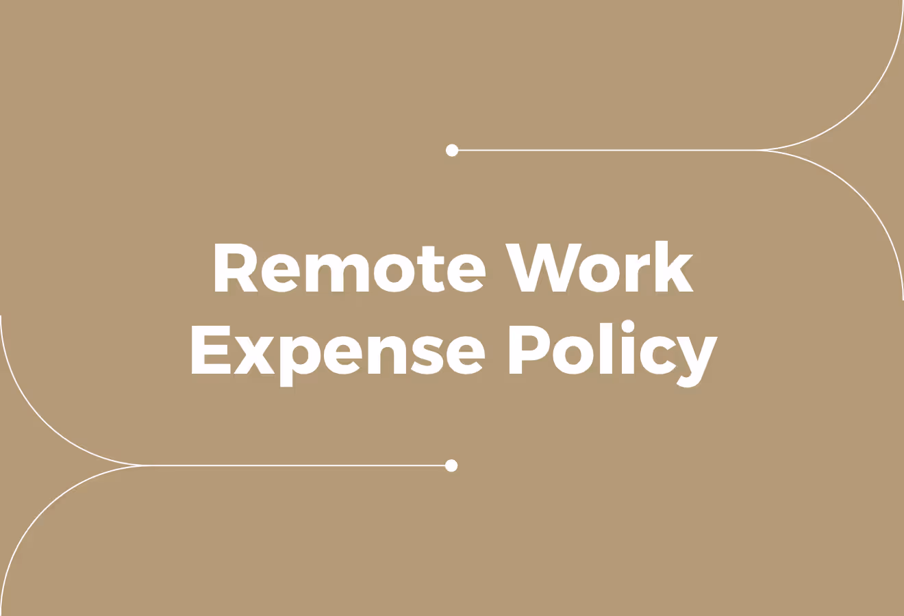 Remote Work Expense Reimbursement Policy (Compliance, Best Practices)
