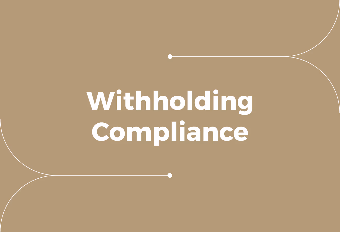 Withholding Compliance Programme (What Employers Need to Know)