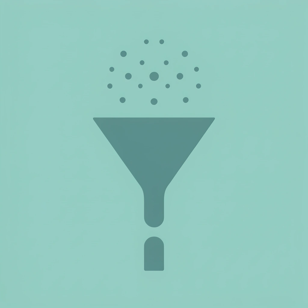 Funnel diagram showing multiple applicants filtering down to fewer approved work permits