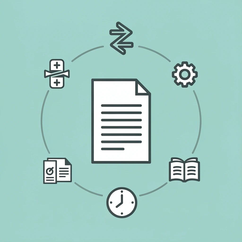 Central problem: documents and teams scattered across different locations, creating fragmentation