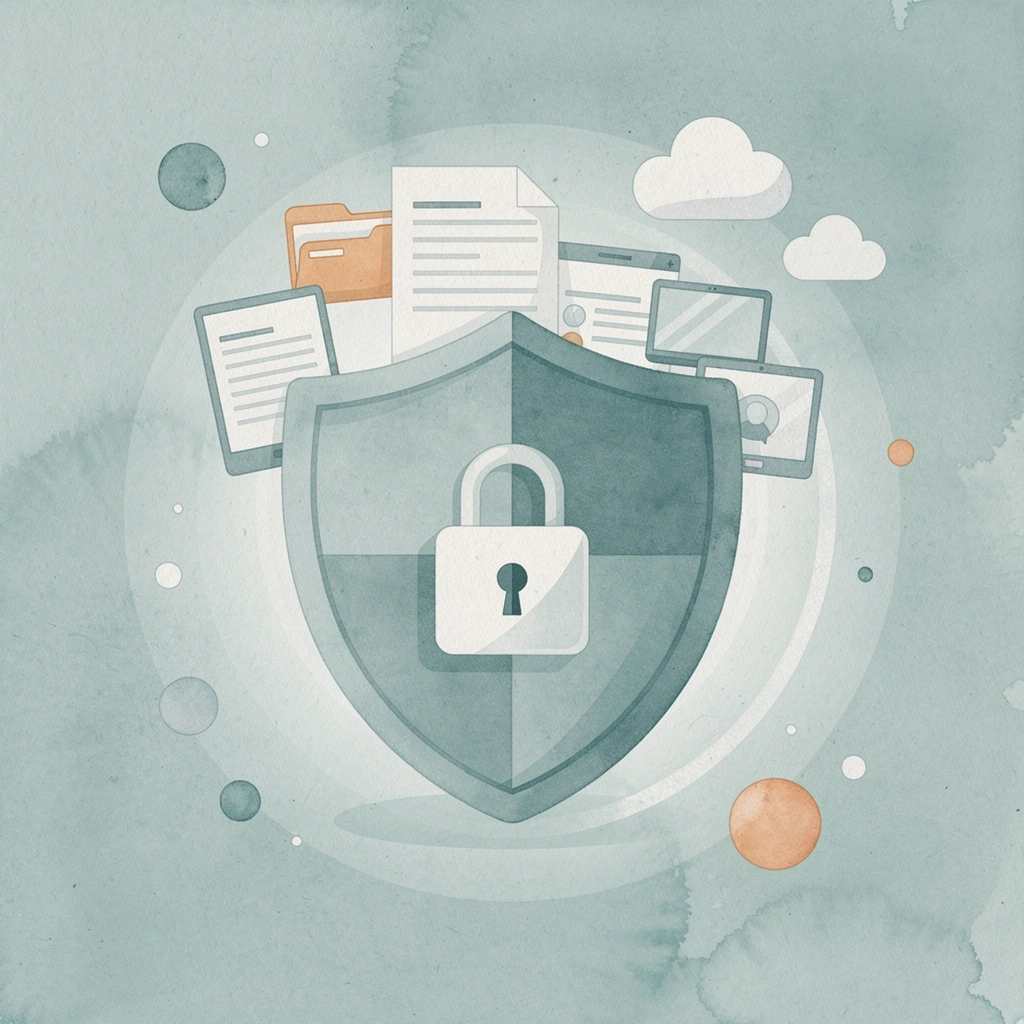 Shield protecting documents representing automated compliance protection