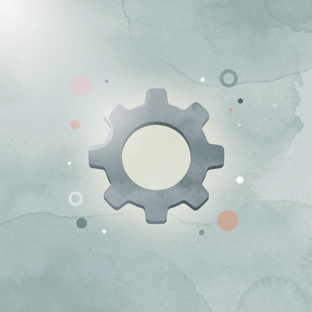 Gear icon representing automated compliance systems